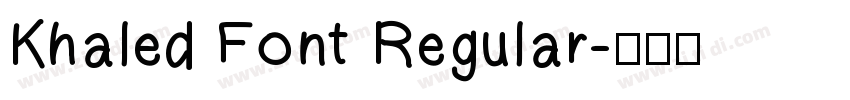 Khaled Font Regular字体转换